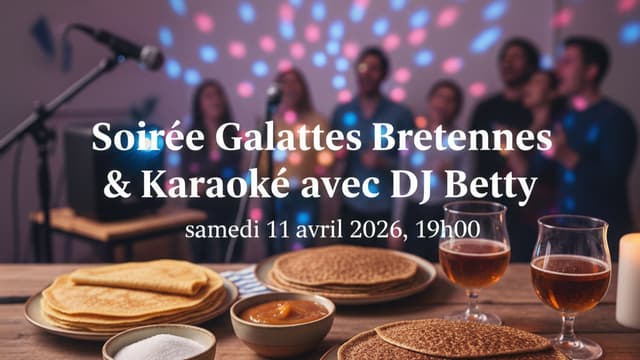 Soirée Galettes Bretonnes & Karaoké avec DJ Betty